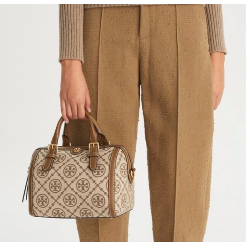 NWOT Tory burch Monogram barrel satchel crossbody bag